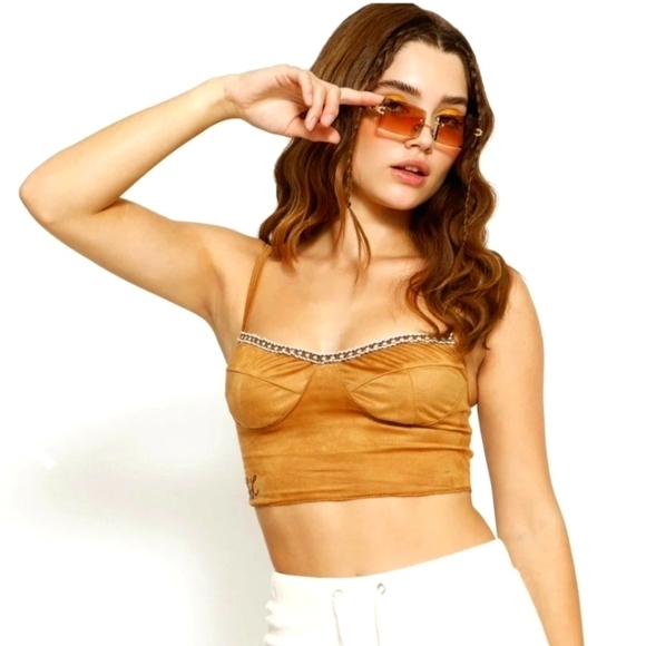 Boys Lie | Autumn Suede Bustier - Picture 1 of 5